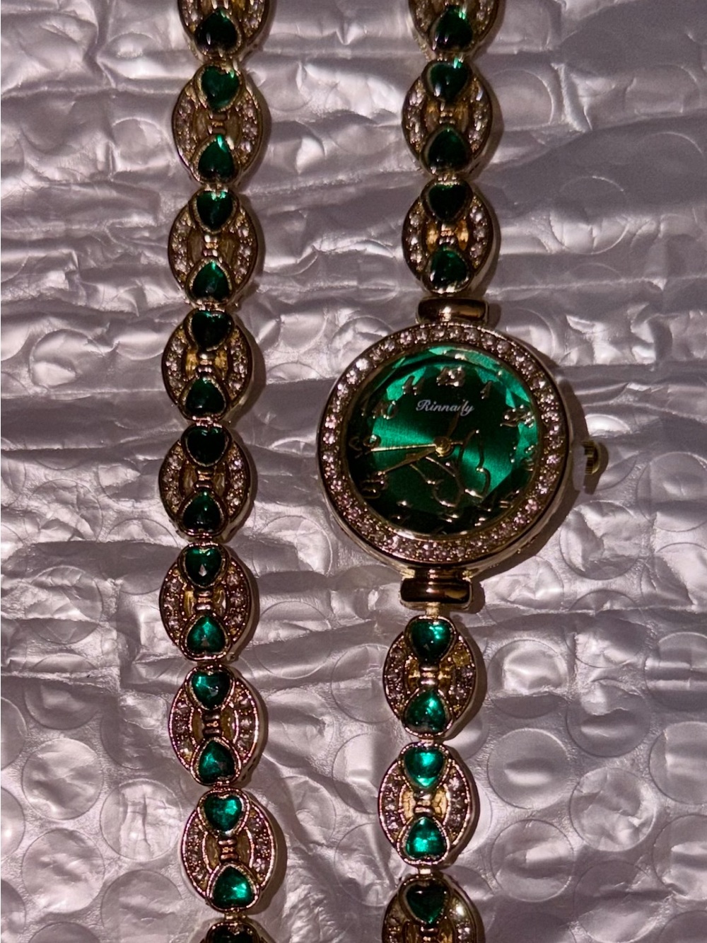 Emerald Crystal Women's Bracelet Watch